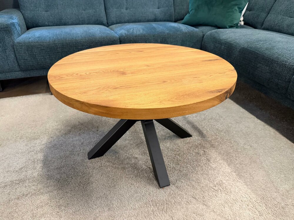 eiche couchtisch rund