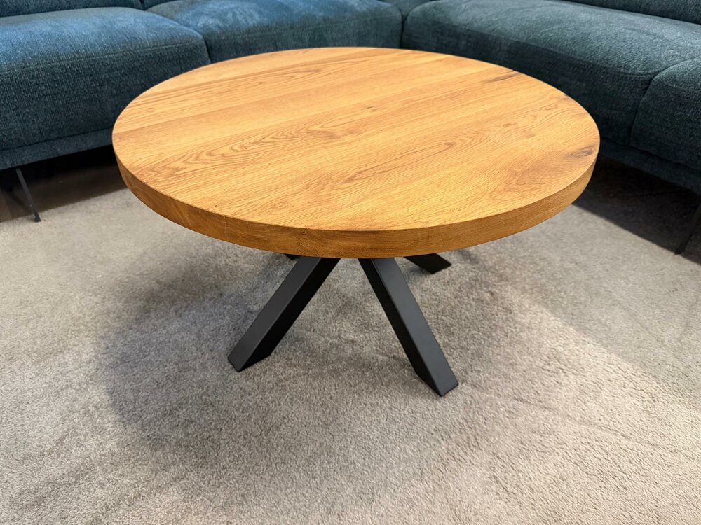 couchtisch rund eiche massiv