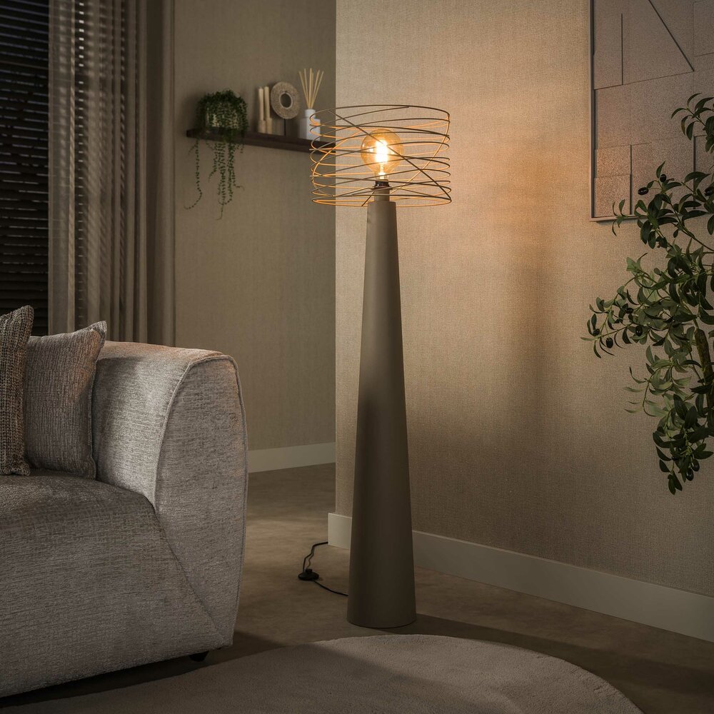 Stehleuchte Curl 1-Fassung / Beige