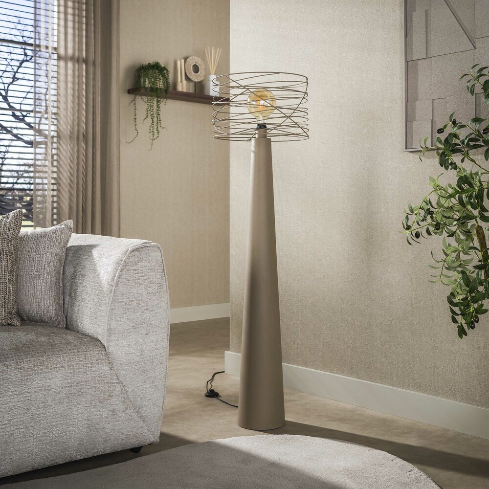 Stehleuchte Curl 1-Fassung / Beige