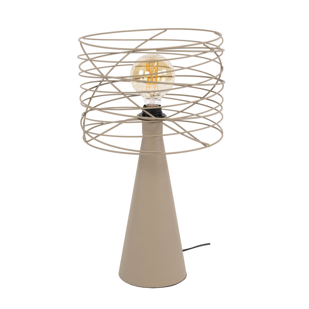 Tischleuchte Curl 1-Fassung / Beige