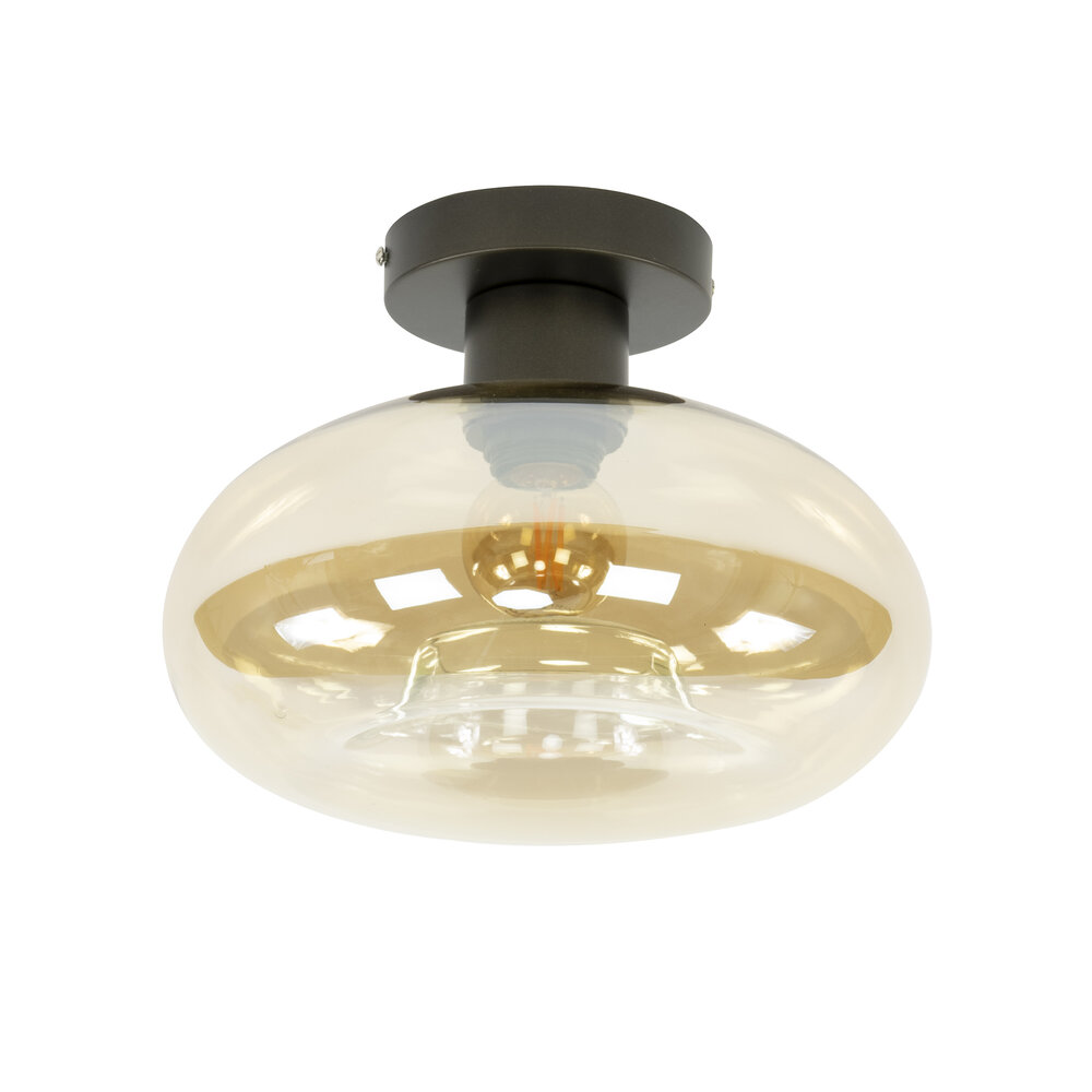 Deckenleuchte Soll 1-Fassung / Amberfarbenes Glas