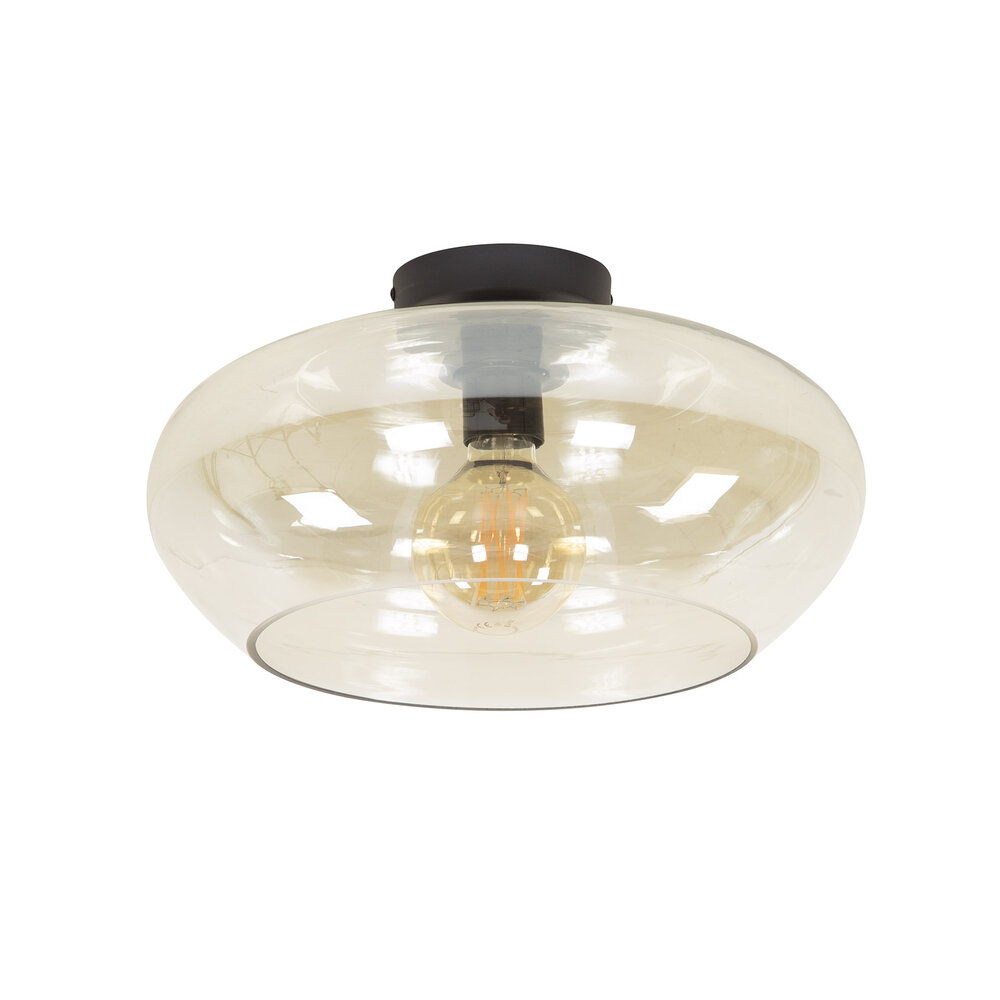 Deckenleuchte Elevate 1-Fassung / Amberfarbenes Glas