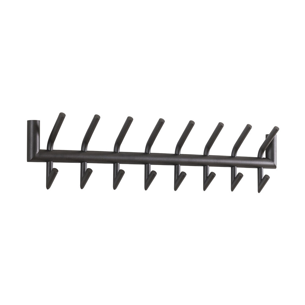 Garderobe Tubo 2x8 Haken - Matt dunkelgrau