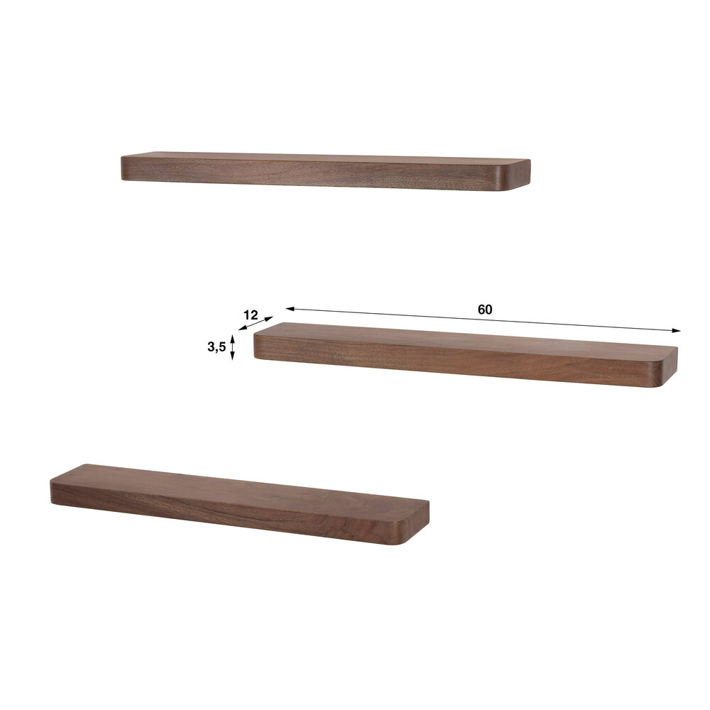 Wandregal Carve 60 3er set