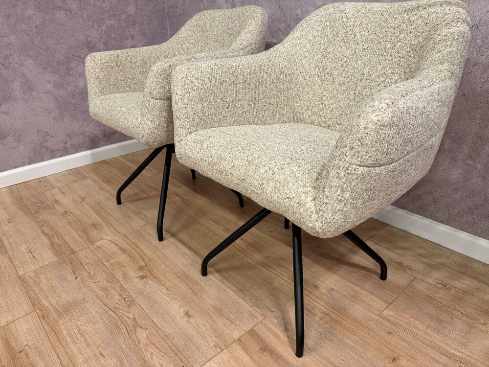 Esszimmerstuhl beige drehbar
