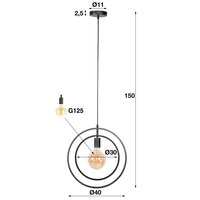 Deckenleuchte Rome 1