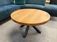 couchtisch eiche massiv rund