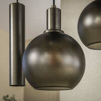 Pendelleuchte Sfera Tricolore 4+3-Fassungen / Sienna braun-frosted