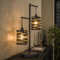 Tischleuchte Spindle 2-Fassungen / Slate grey