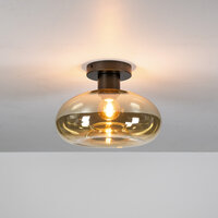 Deckenleuchte Soll 1-Fassung / Amberfarbenes Glas