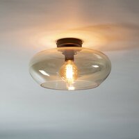 Deckenleuchte Elevate 1-Fassung / Amberfarbenes Glas