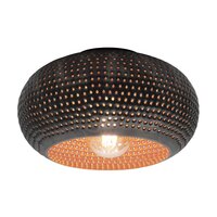 Deckenleuchte Punch 1-Fassung &Oslash;35cm / Schwarzbraun