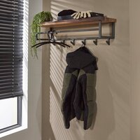 Garderobe Daytona Hutablage 6 Haken / Massiv Saja