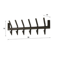 Garderobe Tubo 2x6 Haken