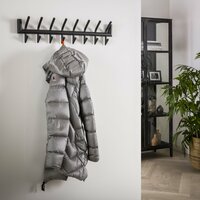 Garderobe Tubo 2x8 Haken - Matt dunkelgrau