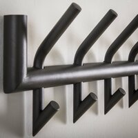 Garderobe Tubo 2x8 Haken - Matt dunkelgrau