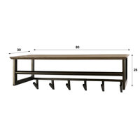 Garderobe Bruno 6H - Drift Brown