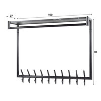 Garderobe Tenaro hoch 2x10H