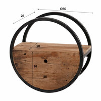 Wandregal Circular 1 Schublade &Oslash;50cm 