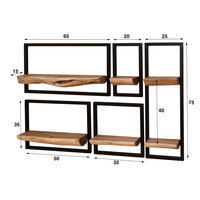 Wandregal Edge Frame 5er set