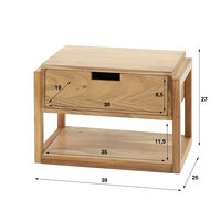 Nachttisch Holz Ramen 1L