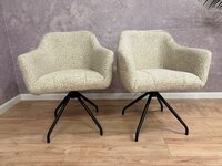 Esszimmerstuhl drehbar Beige