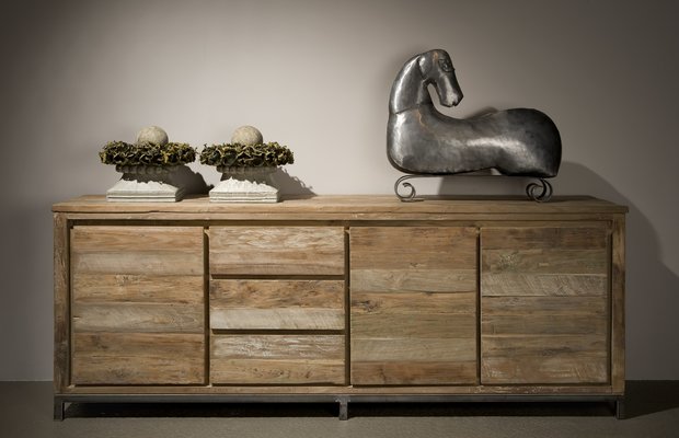 Sideboard teakholz 220 cm