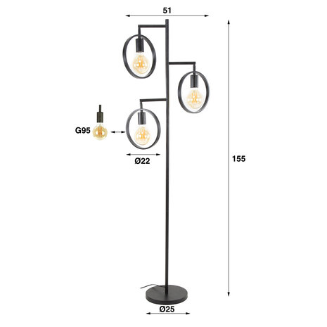 Stehlampe Nicosia