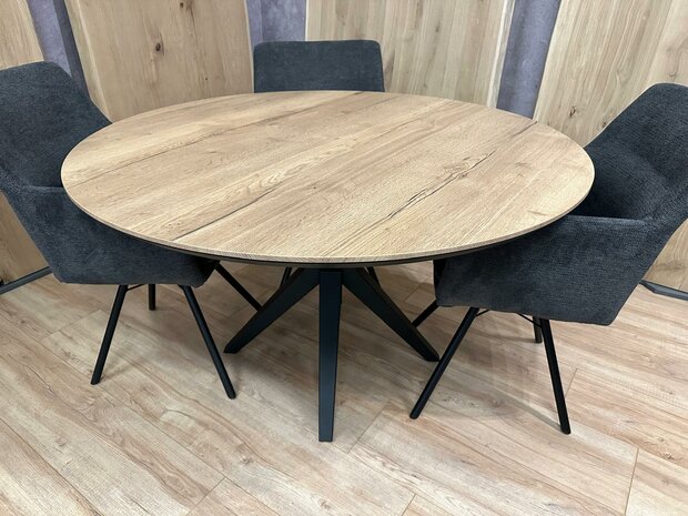 Esstisch rund schweizer kante