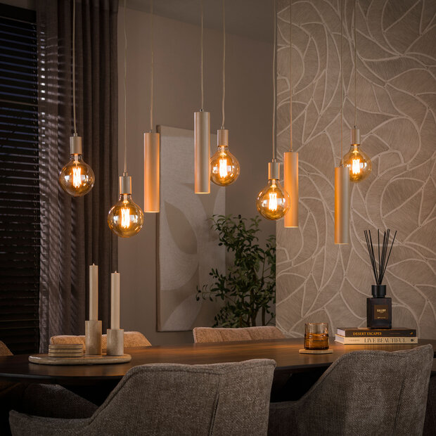 Pendelleuchte Senso 5+4-Fassungen / Beige