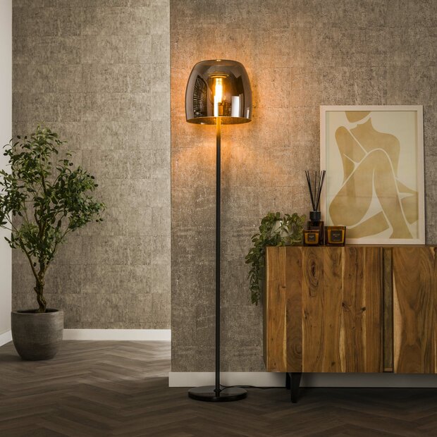 Stehleuchte Drift Glass 1-Fassung / Smoke grey Glas