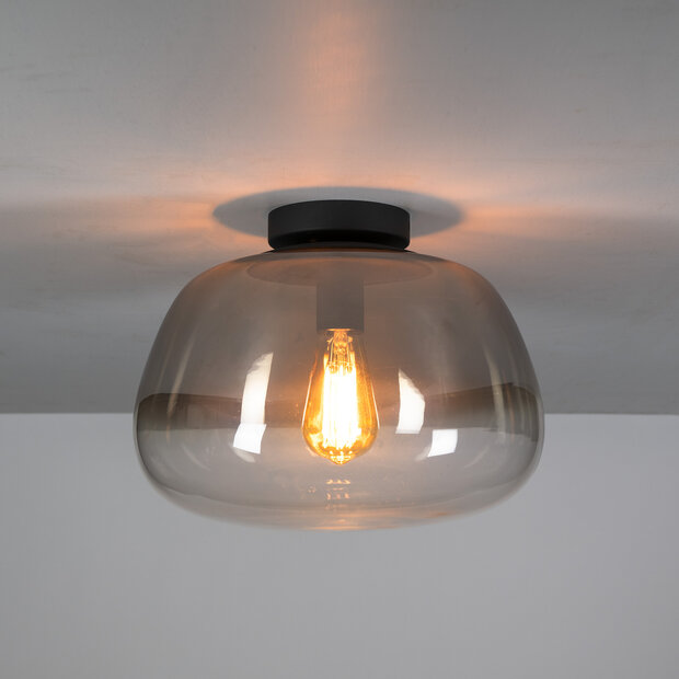 Deckenleuchte Pulse Shaded 1-Fassung / Smoke grey Glas
