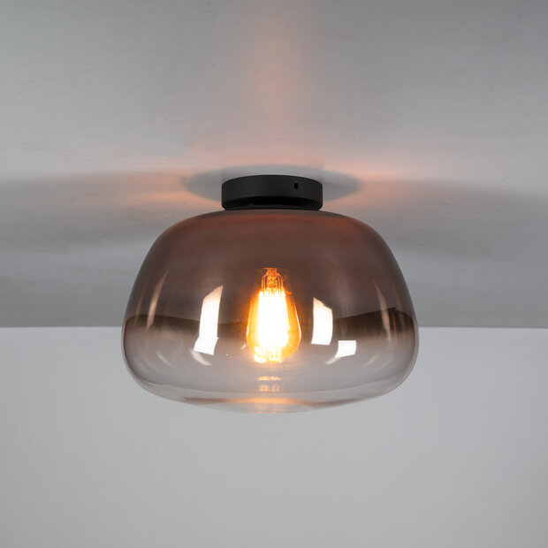 Deckenleuchte Pulse Shaded 1-Fassung / Kupferfarbenes Glas