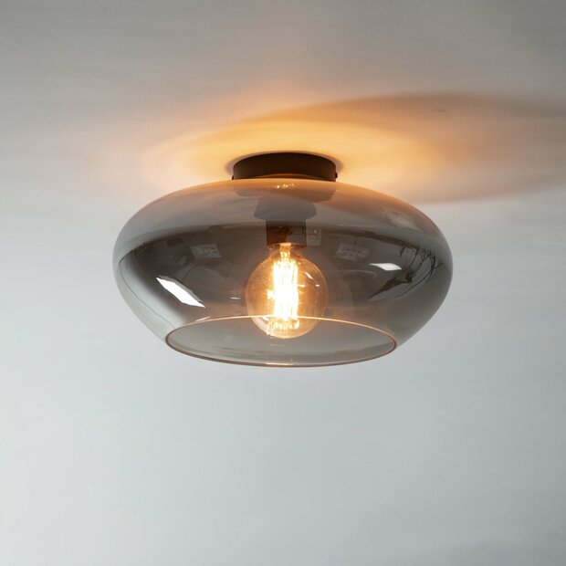 Deckenleuchte Elevate 1-Fassung / Smoke grey Glas