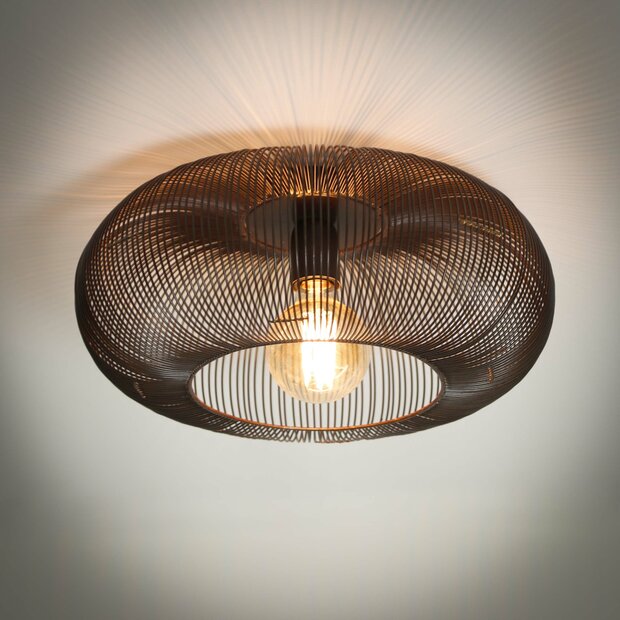 Deckenleuchte Copper Twist 1-Fassung / Schwarznickel