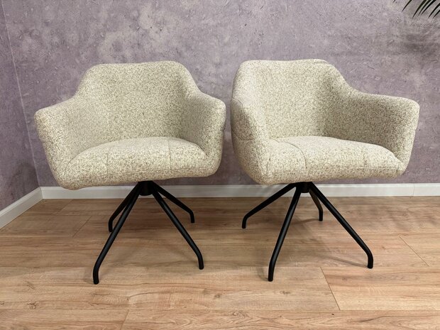 Esszimmerstuhl drehbar Beige